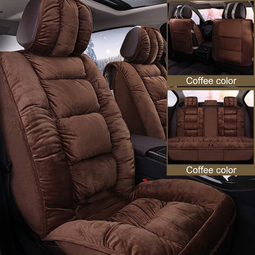 Winter short plush car seat cushion new winter car fleece seat cover universal down all-inclusive seat cushion wholesale