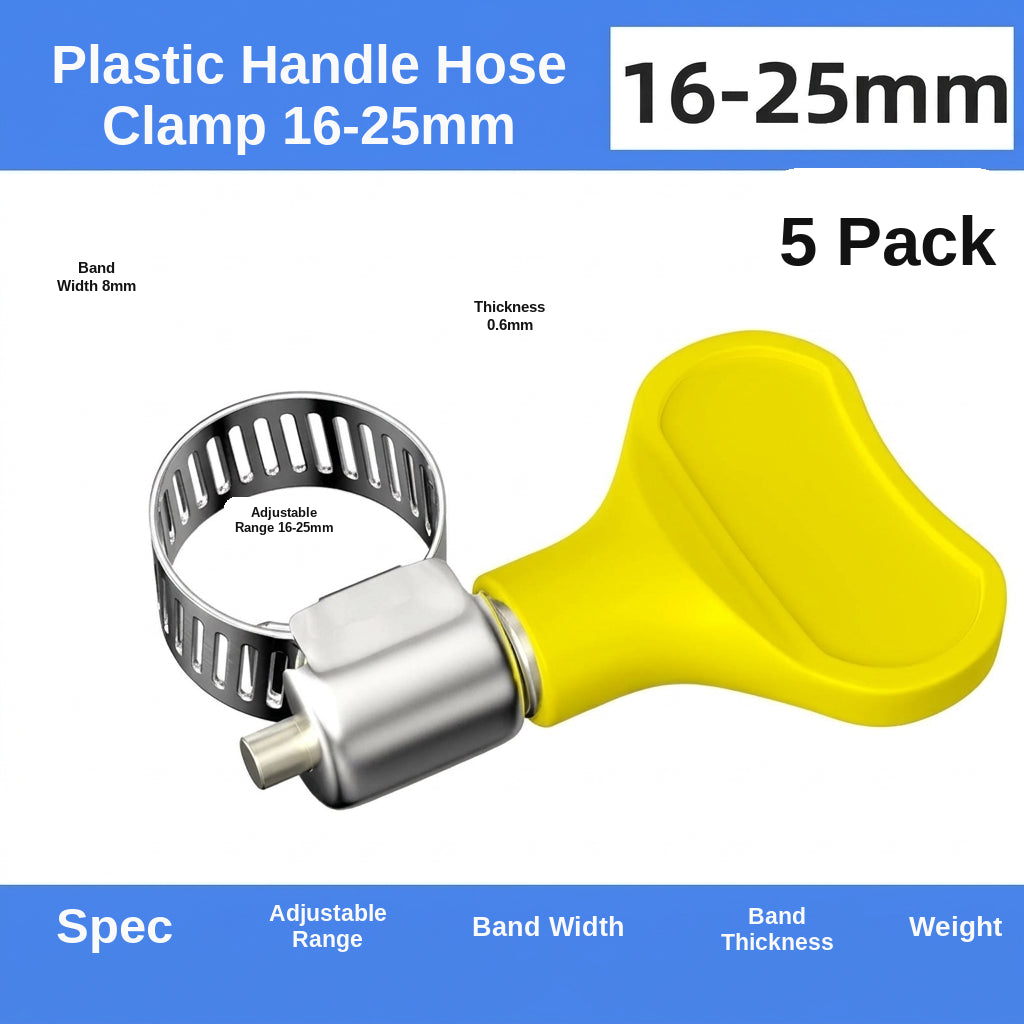 Stainless steel handle, hose hoop, hand screwing, clamping, holding hoop, pipe hoop, water pipe tightening hoop, gas pipe fixing, clamping buckle