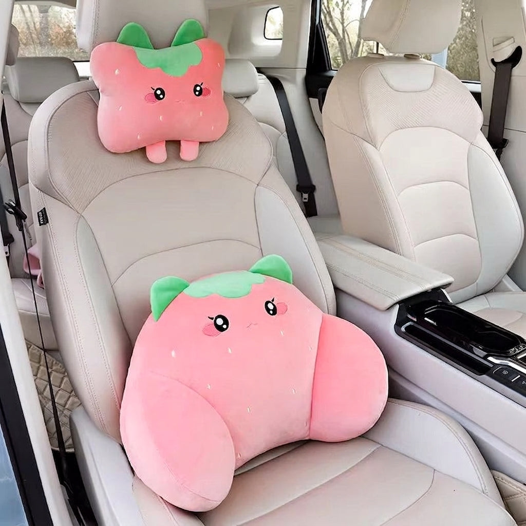 Car lumbar support, driver's seat backrest cushion, car headrest, lumbar support pad, internet-famous women's driving lumbar support tool
