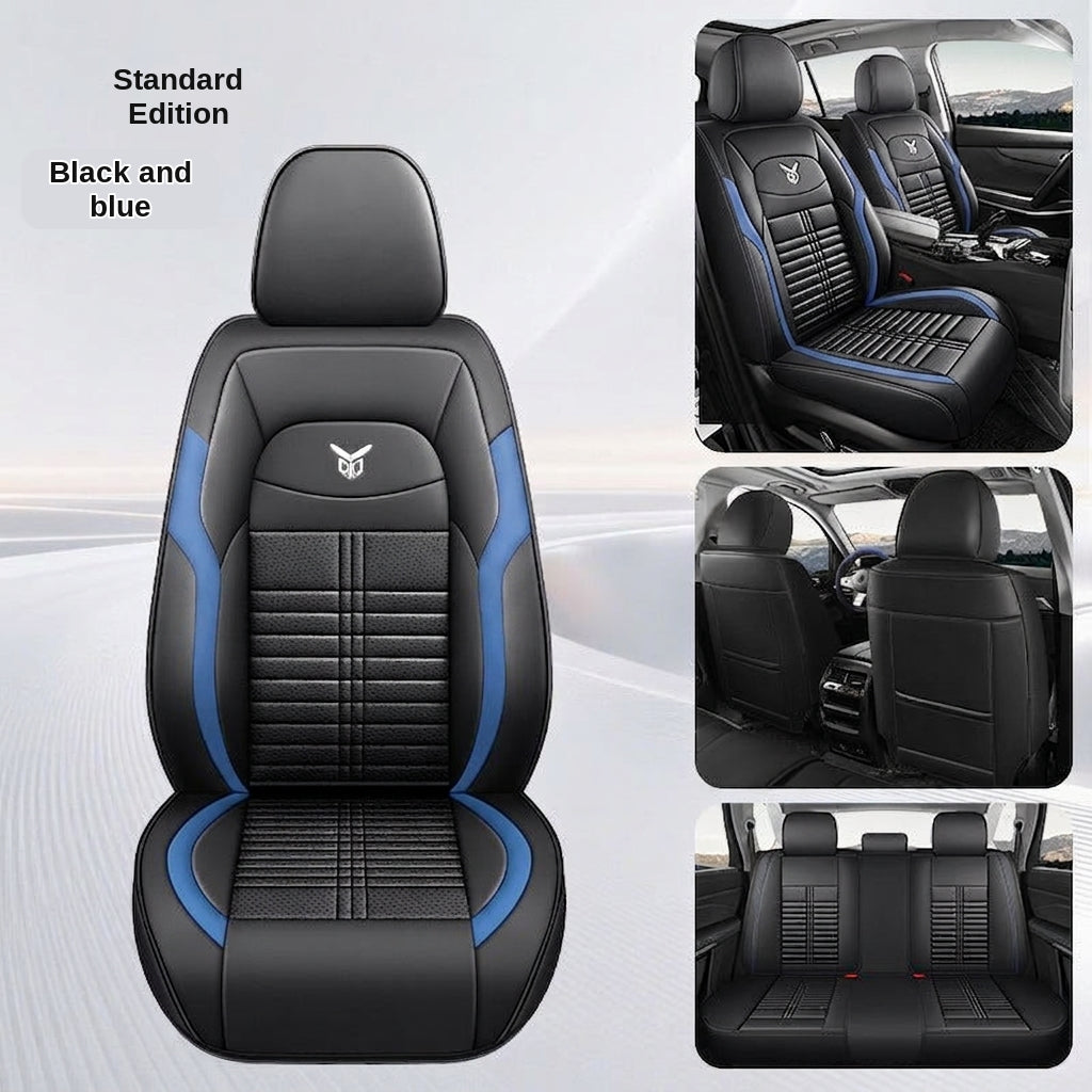 Cross-border car seat cushions with a light luxury, premium feel, all-around car seat cushions, all-season universal, simple, breathable, stain-resistant, and stain-resistant
