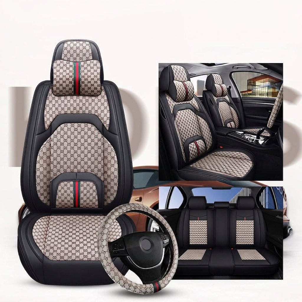 Car seat cushions are fully covered, all-season universal, five-seat small car seat cushions, reinforced waist belts, memory foam, and wholesale car seat cushions
