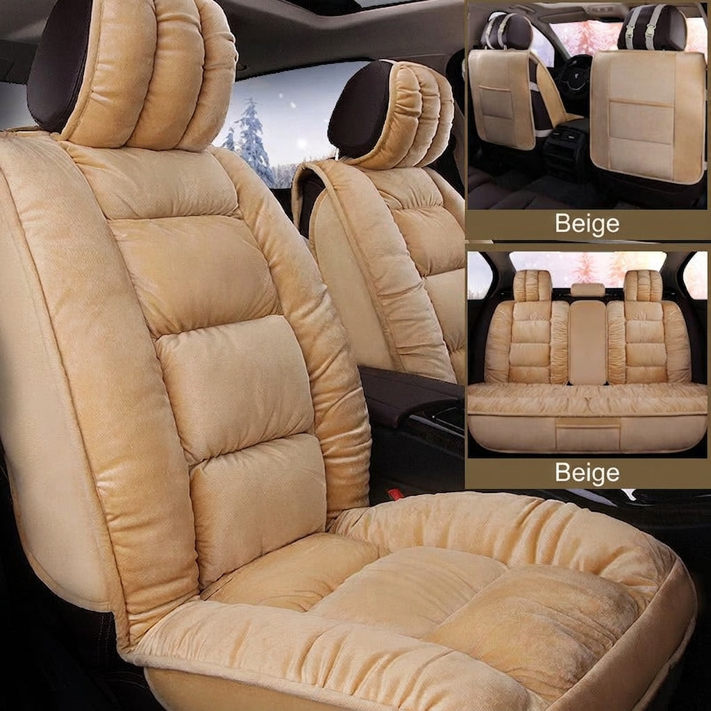 Winter short plush car seat cushion new winter car fleece seat cover universal down all-inclusive seat cushion wholesale