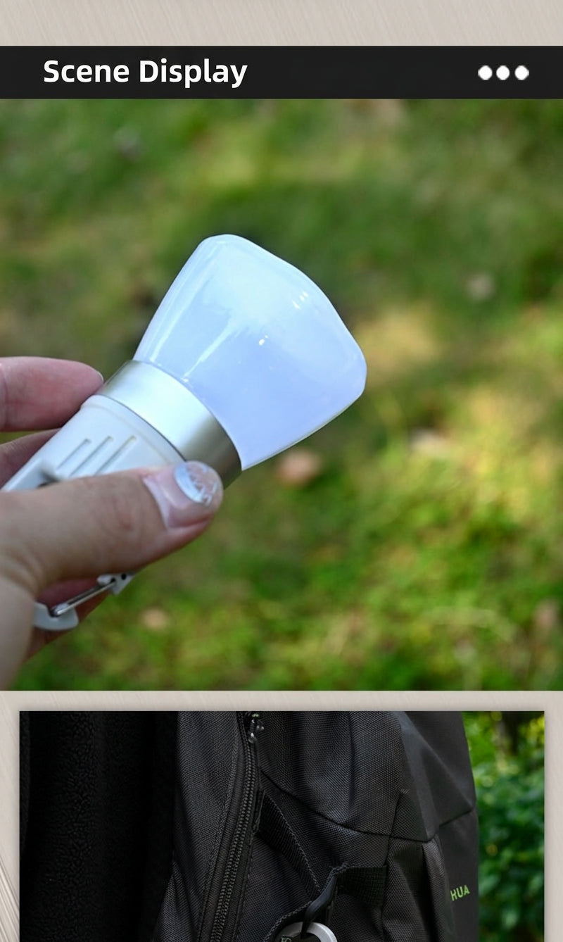 Portable Bottle Cap Light - Gray