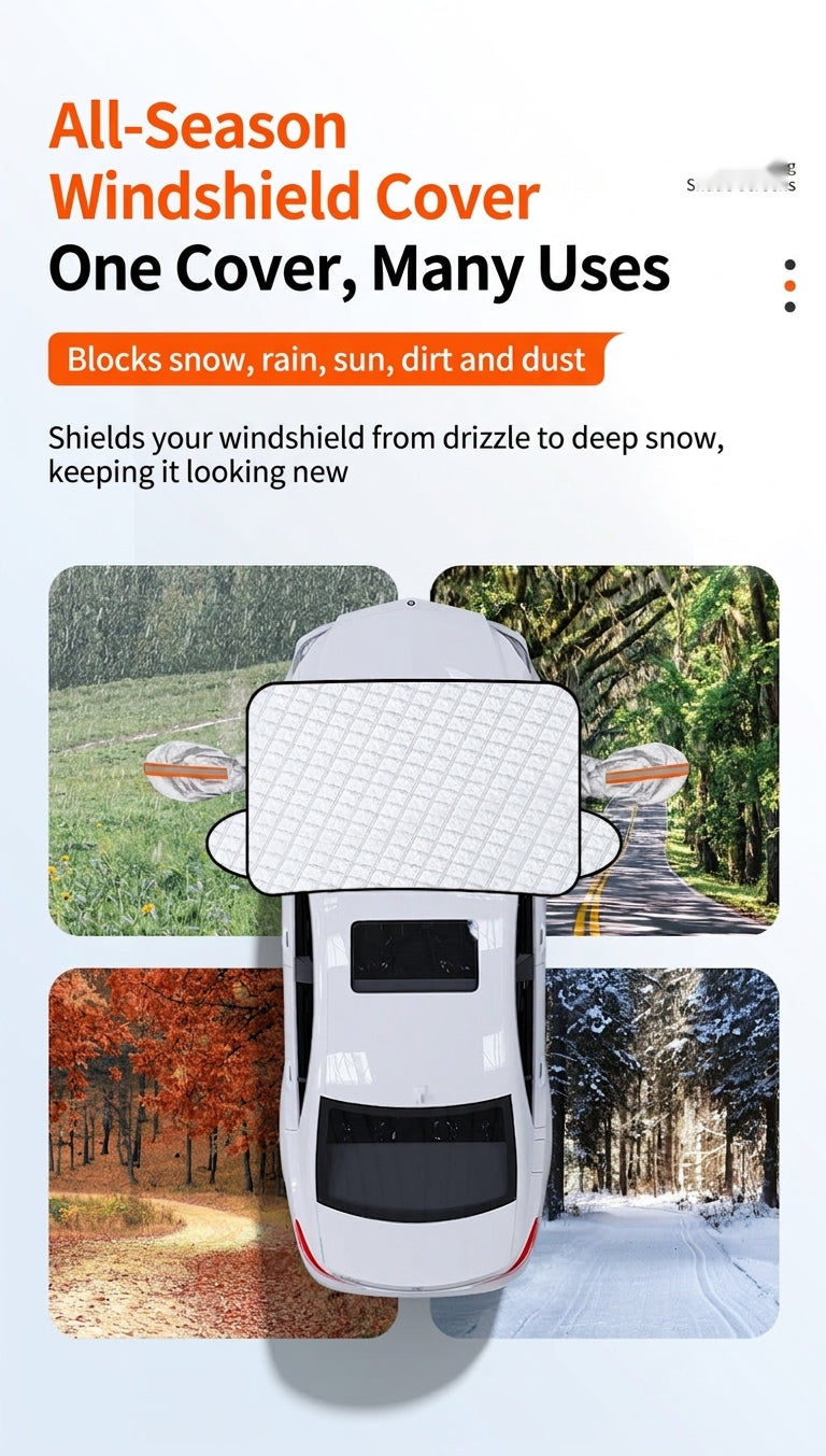 Car Windshield Snow Cover - Frost & Sun Protection