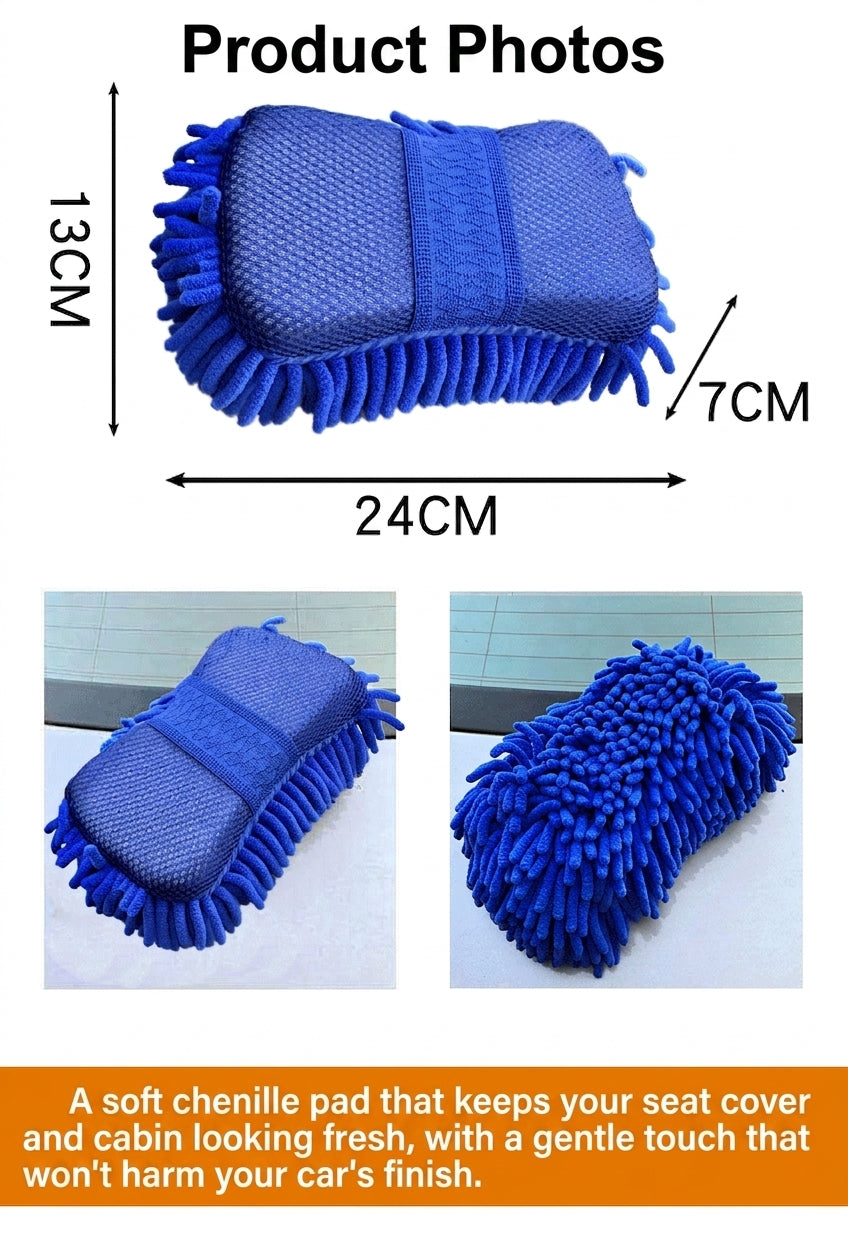 Cross-border car wash tools, complete set, cleaning seven-piece sponge car wash brush, professional beauty maintenance car supplies