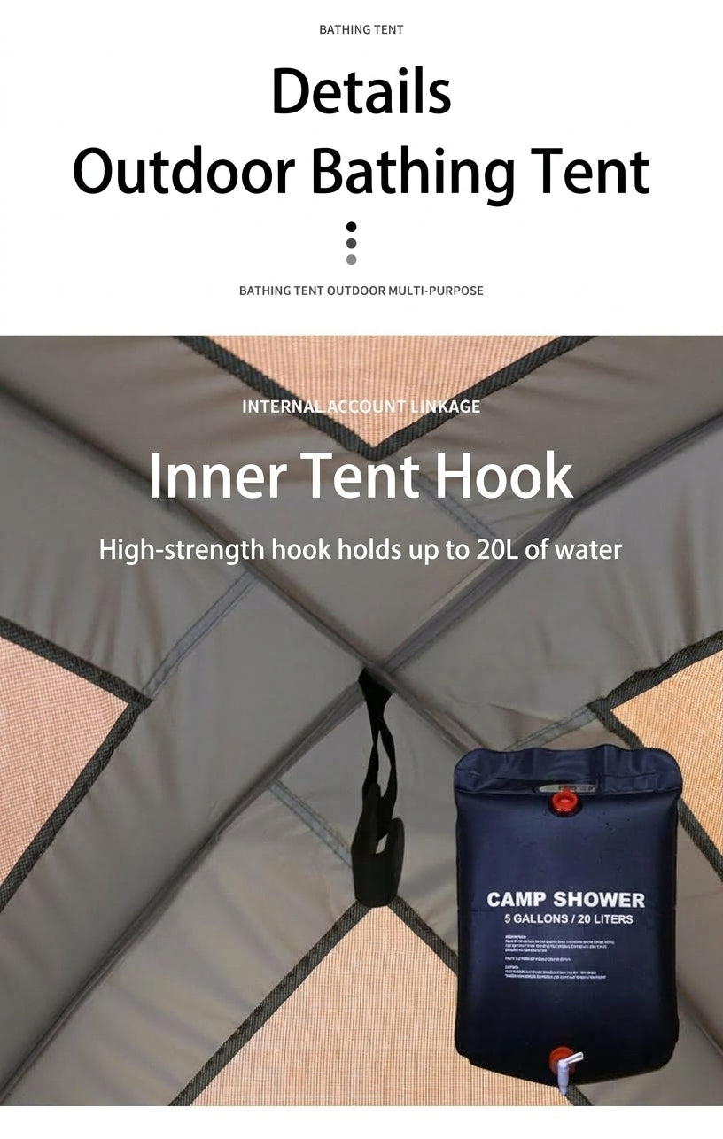 Enlarged and raised outdoor dressing, bathing, tents, camping, beach, fishing tent, model changing mobile toilet tent