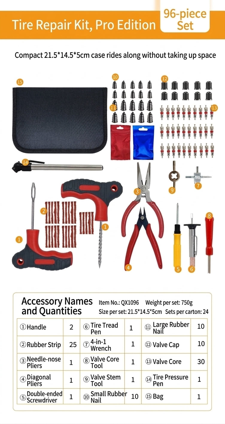 Tire Repair Tool Set - Universal Fit