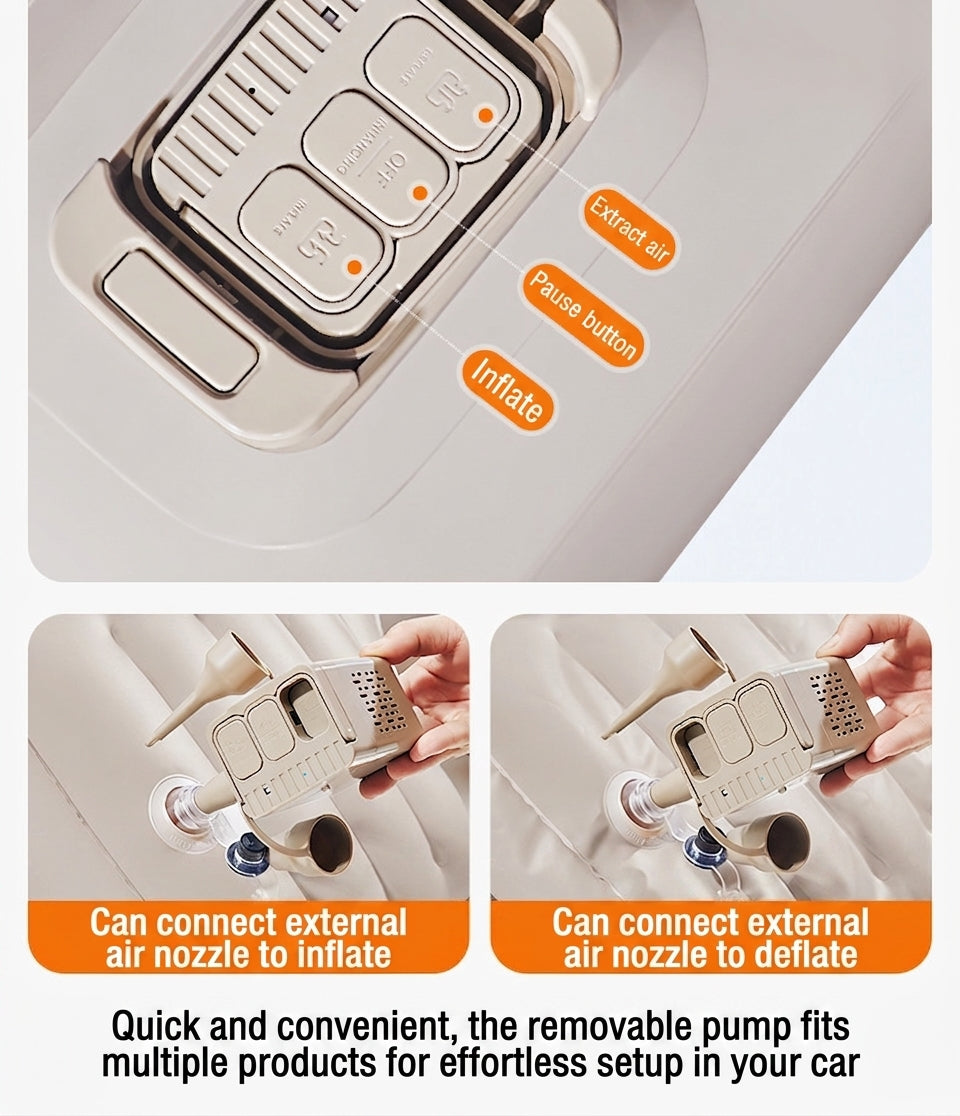 Car rear sleeping mat travel bed car air mat tram automatic charging and discharging portable electric belt leveling inflatable bed