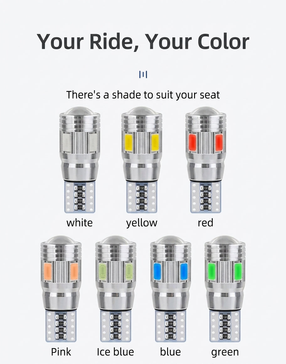Car LED T10 5730 5630 6SMD Decoding Indicator Indicator Light W5W License Plate Light Reading Light