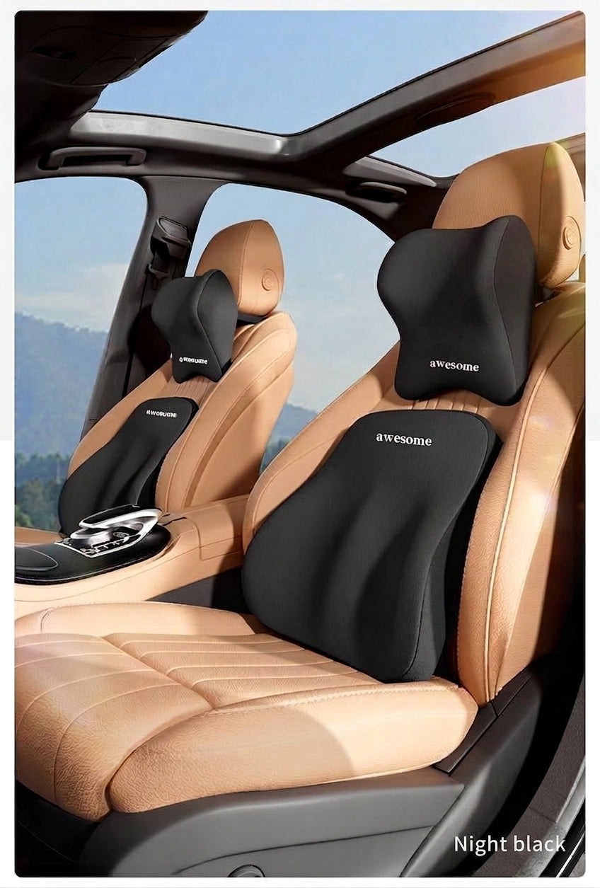 Car headrest, lumbar support, high-quality neck pillow, special pillow in the car, lumbar support, seat backrest, car supplies