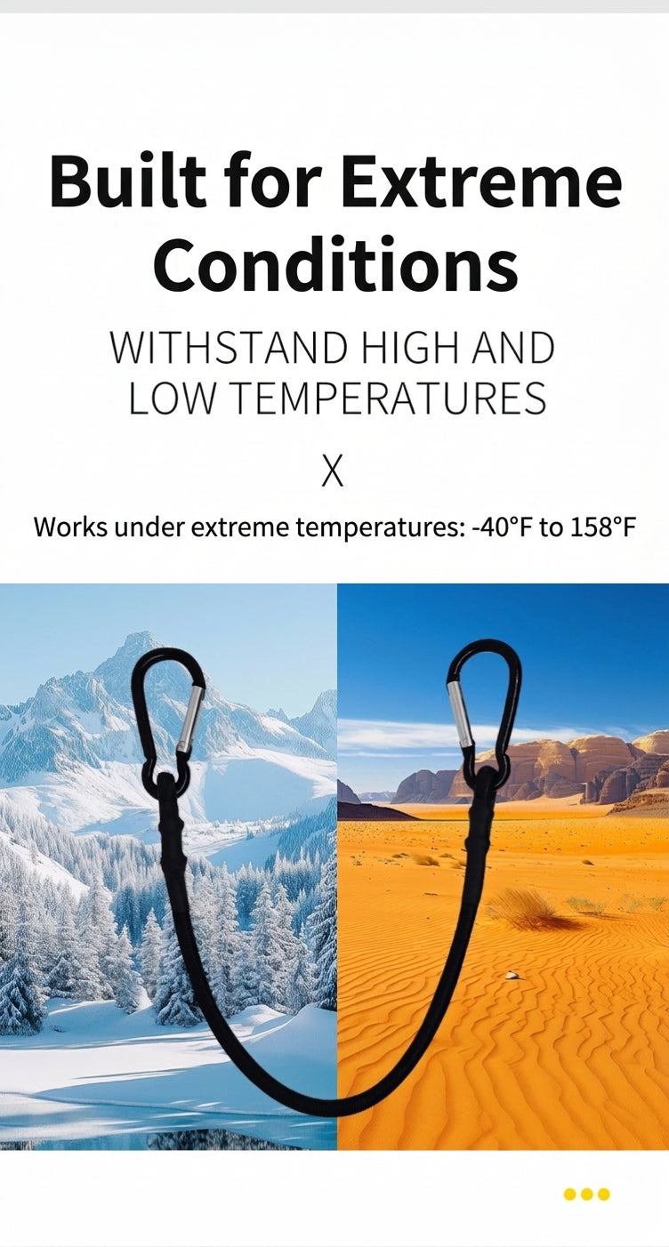 Luggage Strap & Carabiner Combo Set