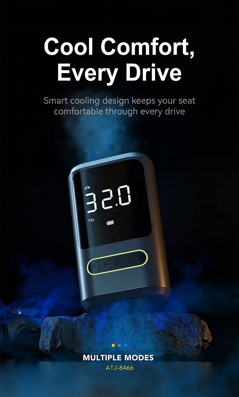 Mini portable car inflator pump bicycle electric tire pump air pump handheld wireless charging digital display