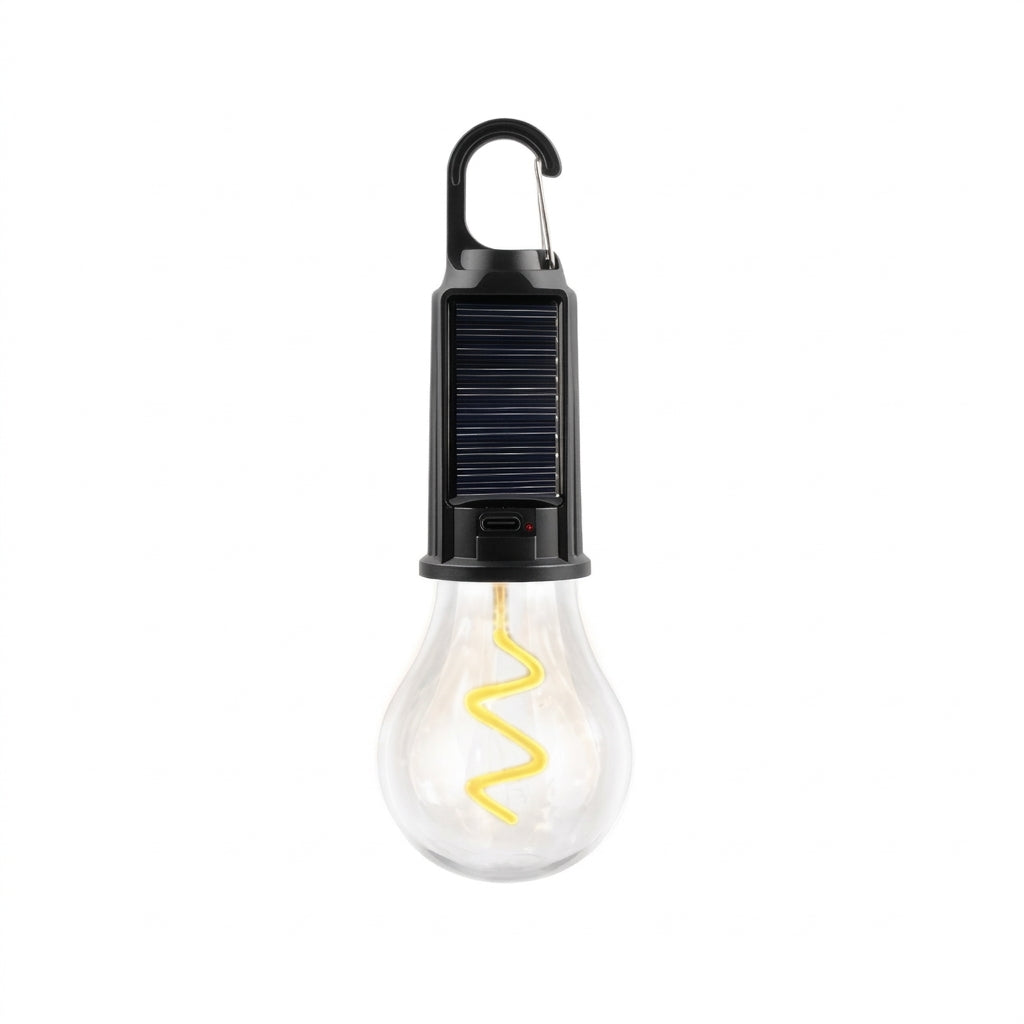 Solar Camping Light with Hook - Rechargeable