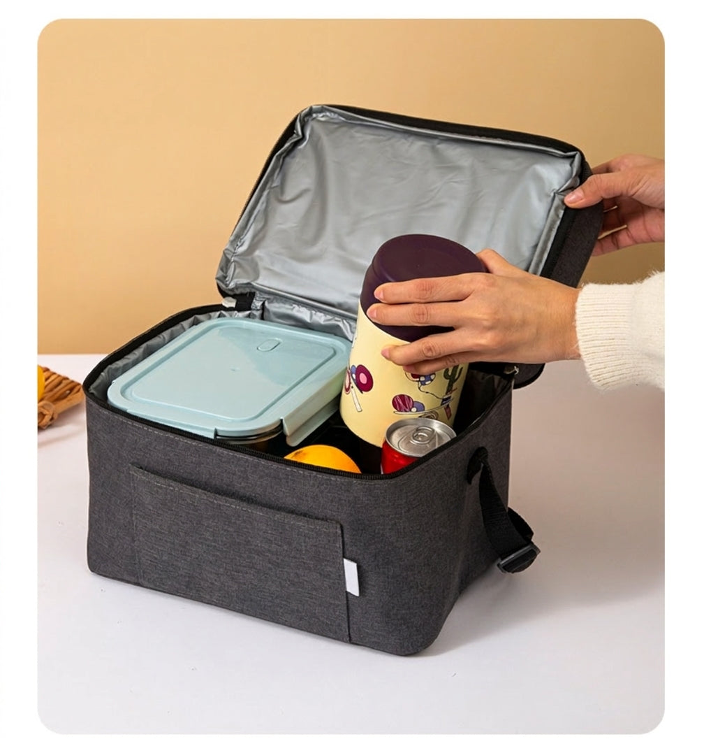 Car Accessory Insulated Cooler Bag, Gray