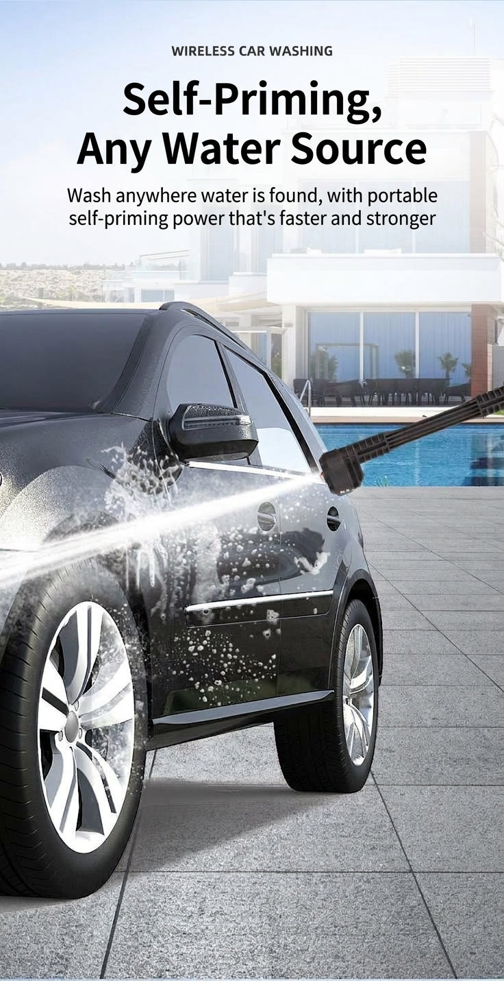 Car water gun car wash machine, car wash gun car wash lithium battery washer, car wash pump, high-pressure, high-power rechargeable type