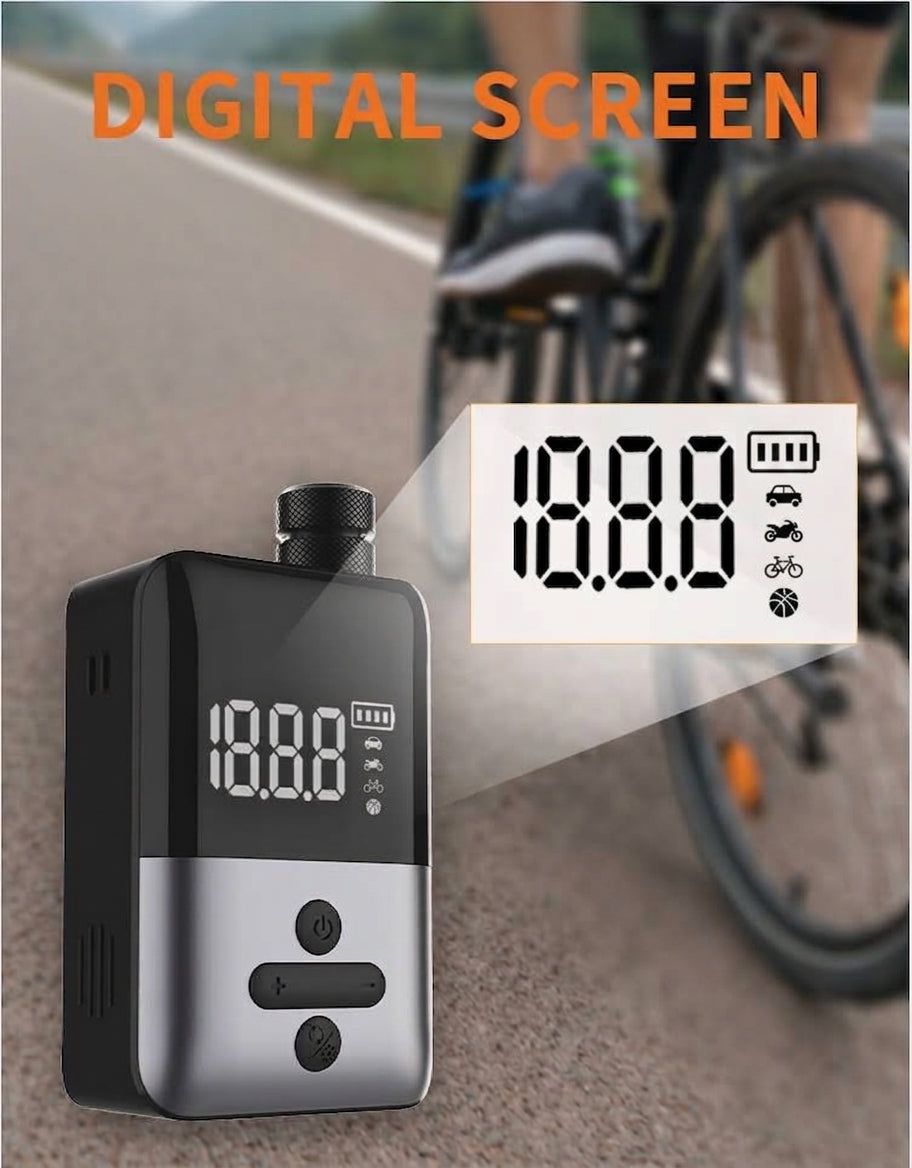 New in-stock ultra-mini mountain road bicycle inflator pump riding AI smart portable electric pump