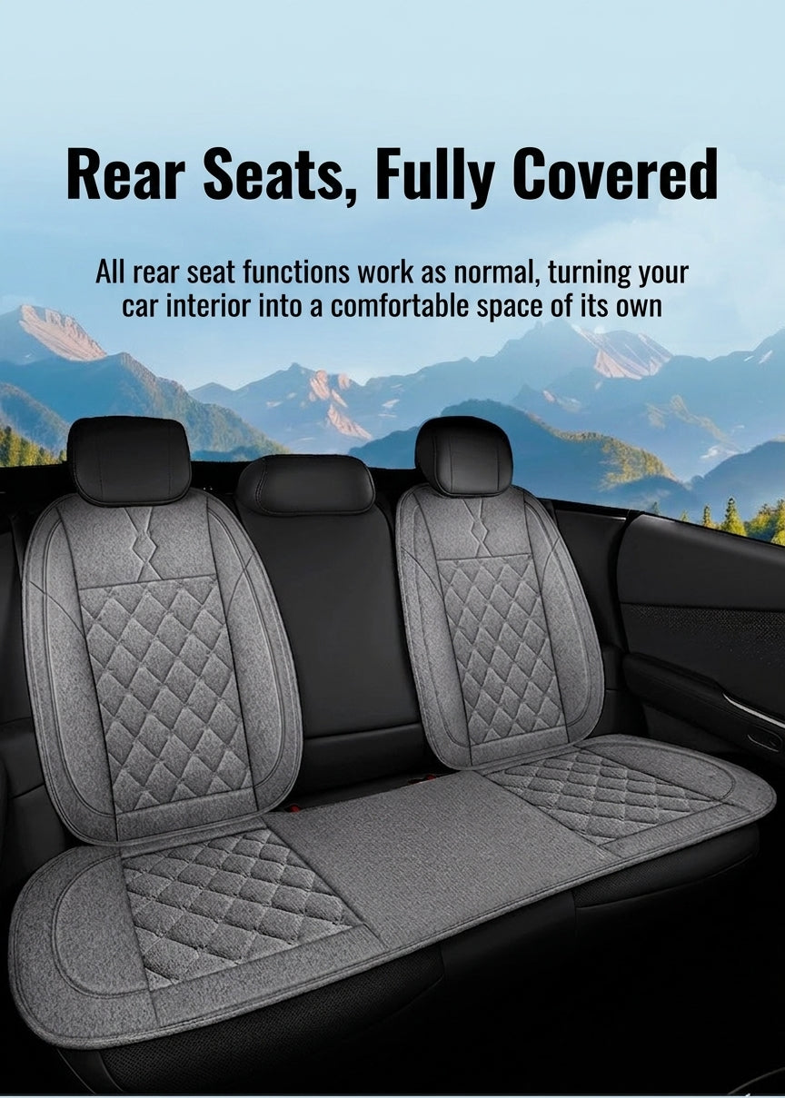 Cross-border bestselling car seat cushions, dirt-resistant, wear-resistant leather car seat cushions, all-season breathable full-coverage universal car seat cushions