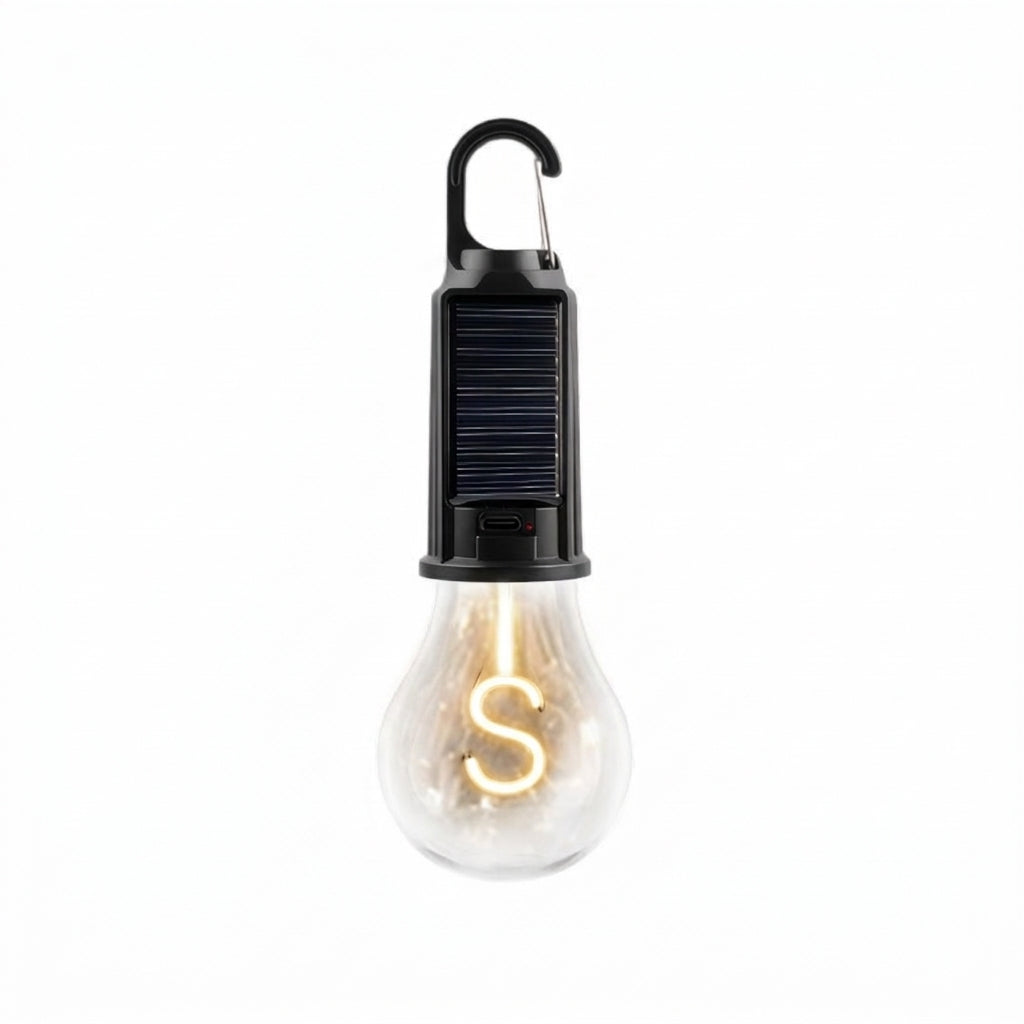 Solar Camping Light with Hook - Rechargeable