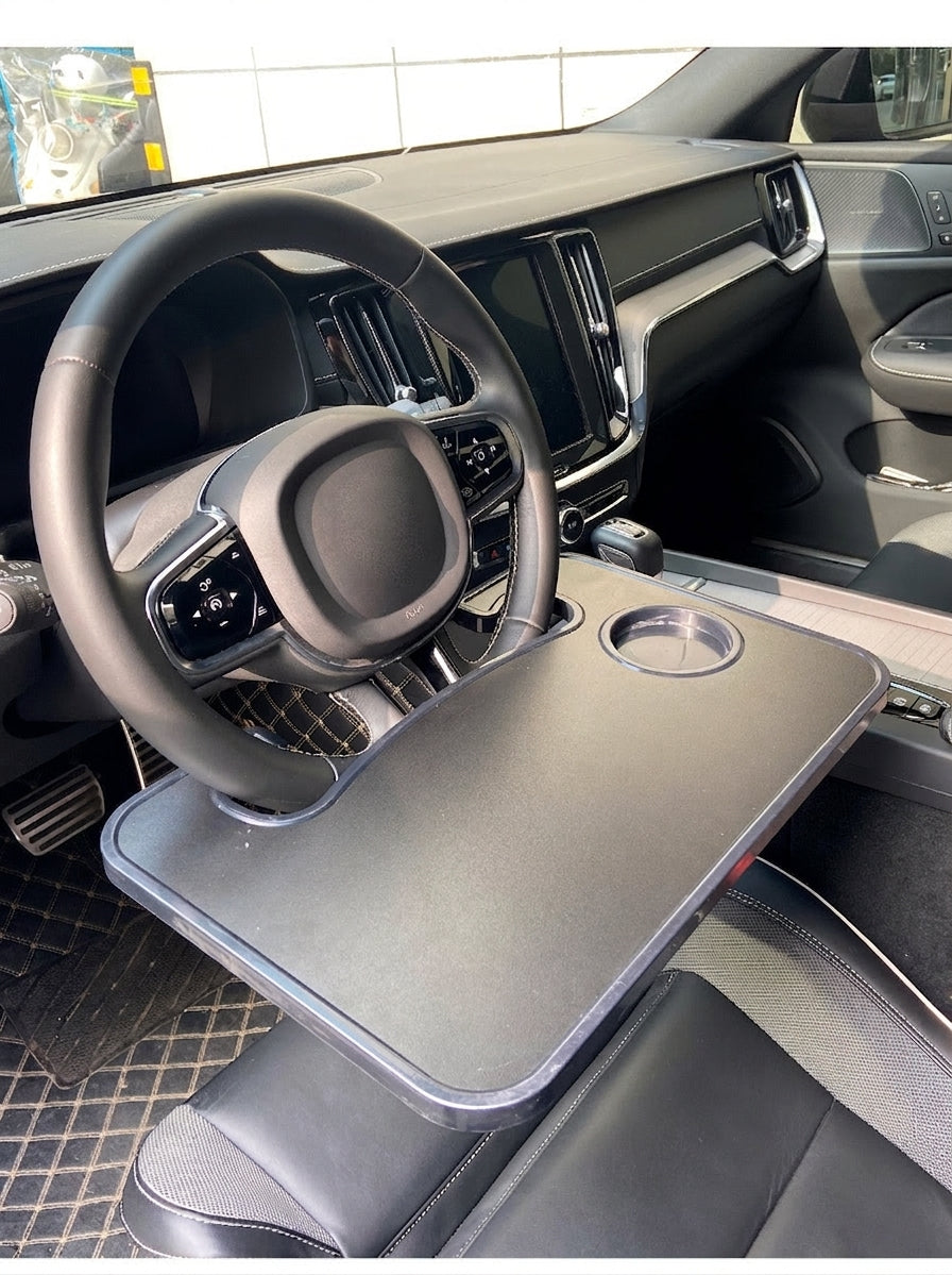Multifunctional Car Dinner Plate, Steering Wheel, Laptop Stand, Car Dinner Tray Storage Rack, Car Computer Table Tray