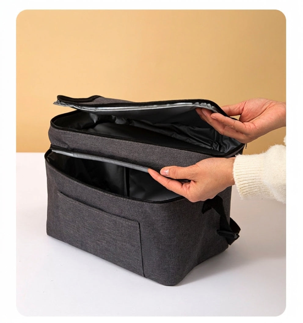 Car Accessory Insulated Cooler Bag, Gray