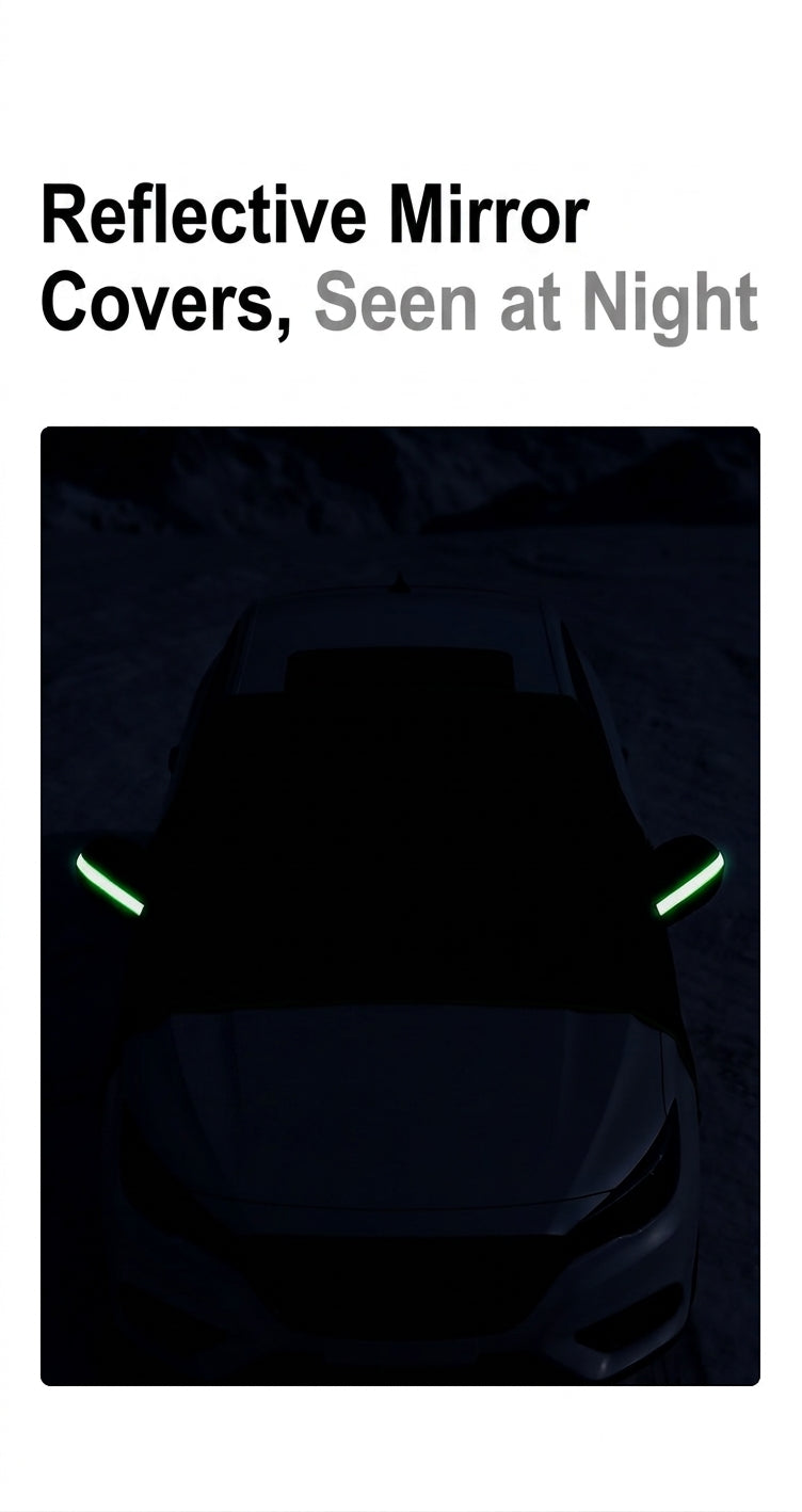 Car Snow Cover Half Hood Windshield Frost Guard