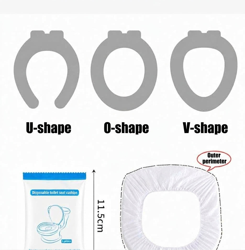 Cross-border English disposable toilet mat, individually packaged, thickened, all-season portable travel hotel seat mat