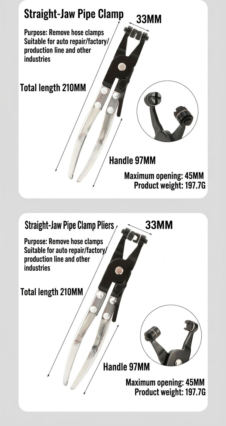 Cross-border automotive repair tool sets, gasoline pipe joint disassembly pliers, car ring separators, pipe bundle pliers, wholesale