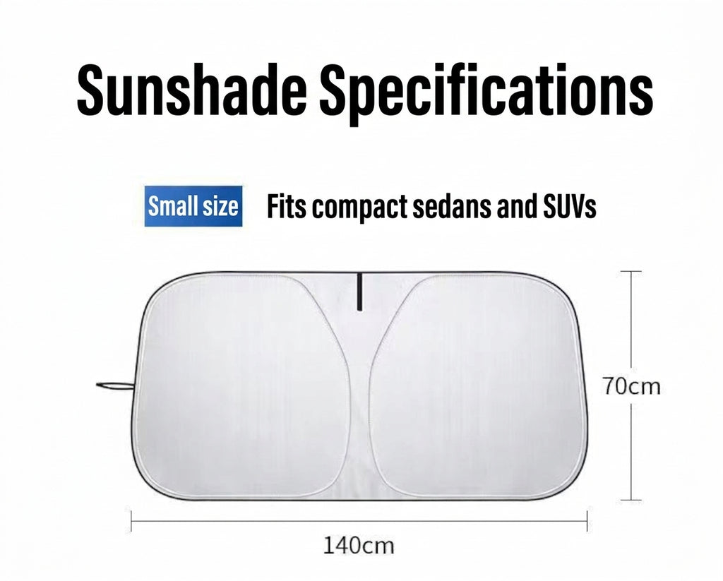 Car Sunshade - Fits Sedans & SUVs