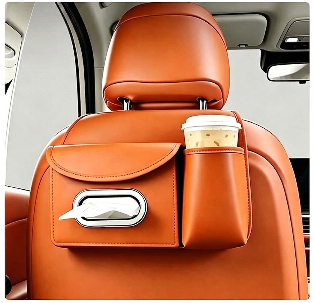 Multifunctional storage bag for car seats, tissue boxes, car storage bags, hanging bags, water cup holders in the car