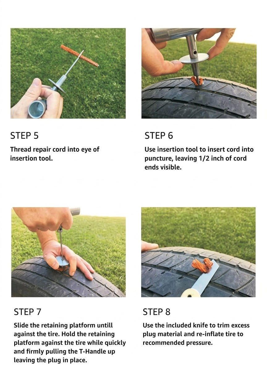 Tire Repair Tool Set - Universal Fit