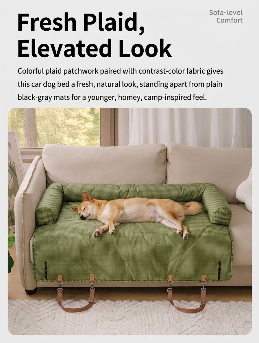 Water-repellent, dirt-resistant, scratch-resistant travel rear car dog bed, convenient for small, medium, and large dog pet supplies dog bed