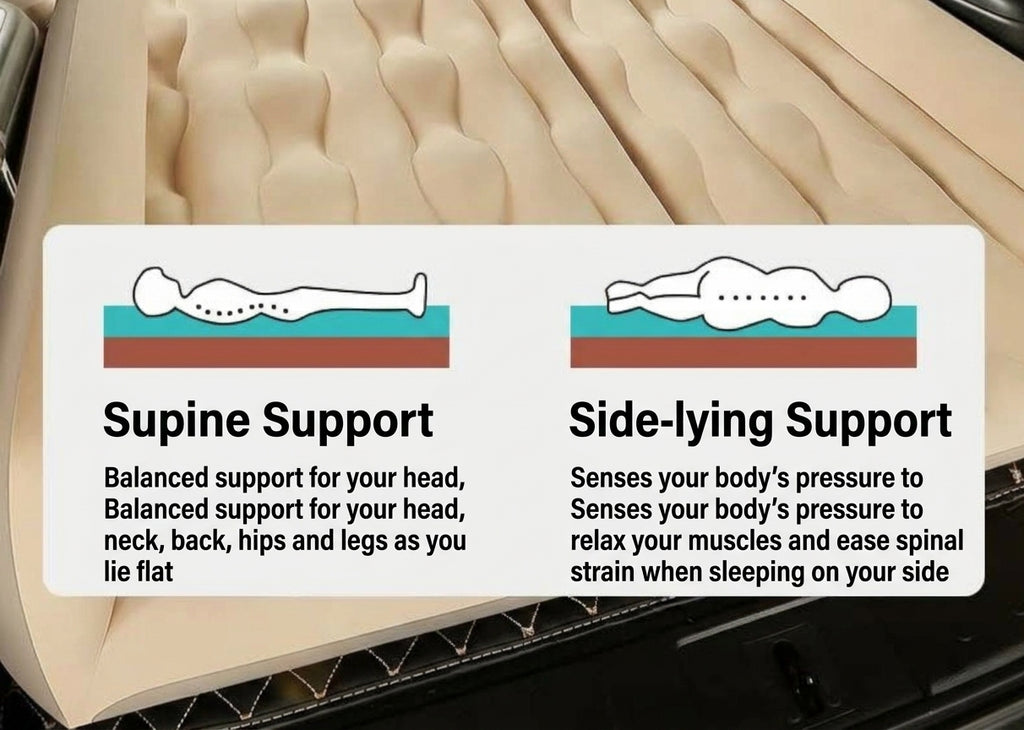 SUV inflatable mattress, car trunk air mattress, in-car sleeping essential, suitable for car camping, Tesla