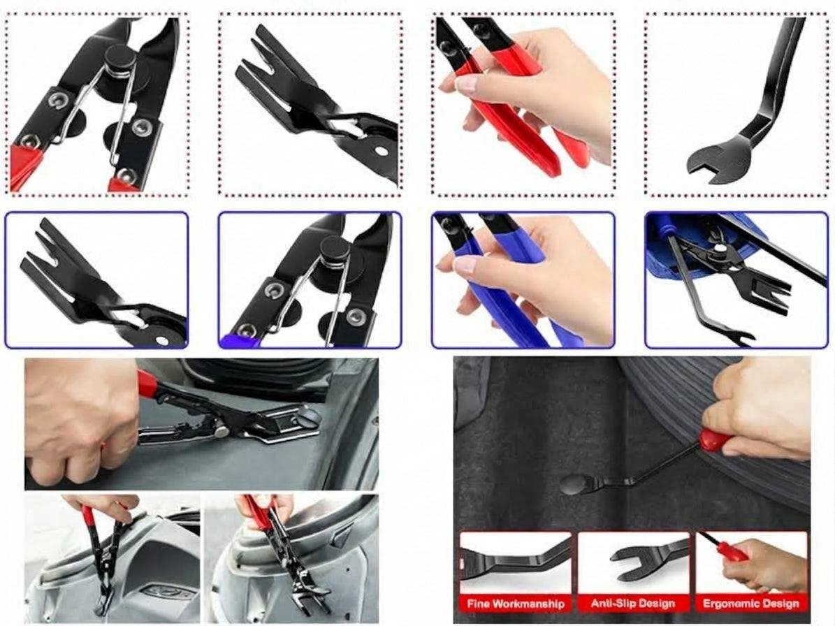 5 pieces, 6 pieces, 7-piece set, car panel car door audio system decoration modification tool, clip screwdriver, pliers, disassembly 3 pieces
