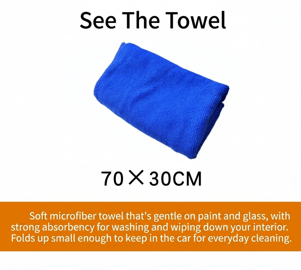 Cross-border car wash tools, complete set, cleaning seven-piece sponge car wash brush, professional beauty maintenance car supplies