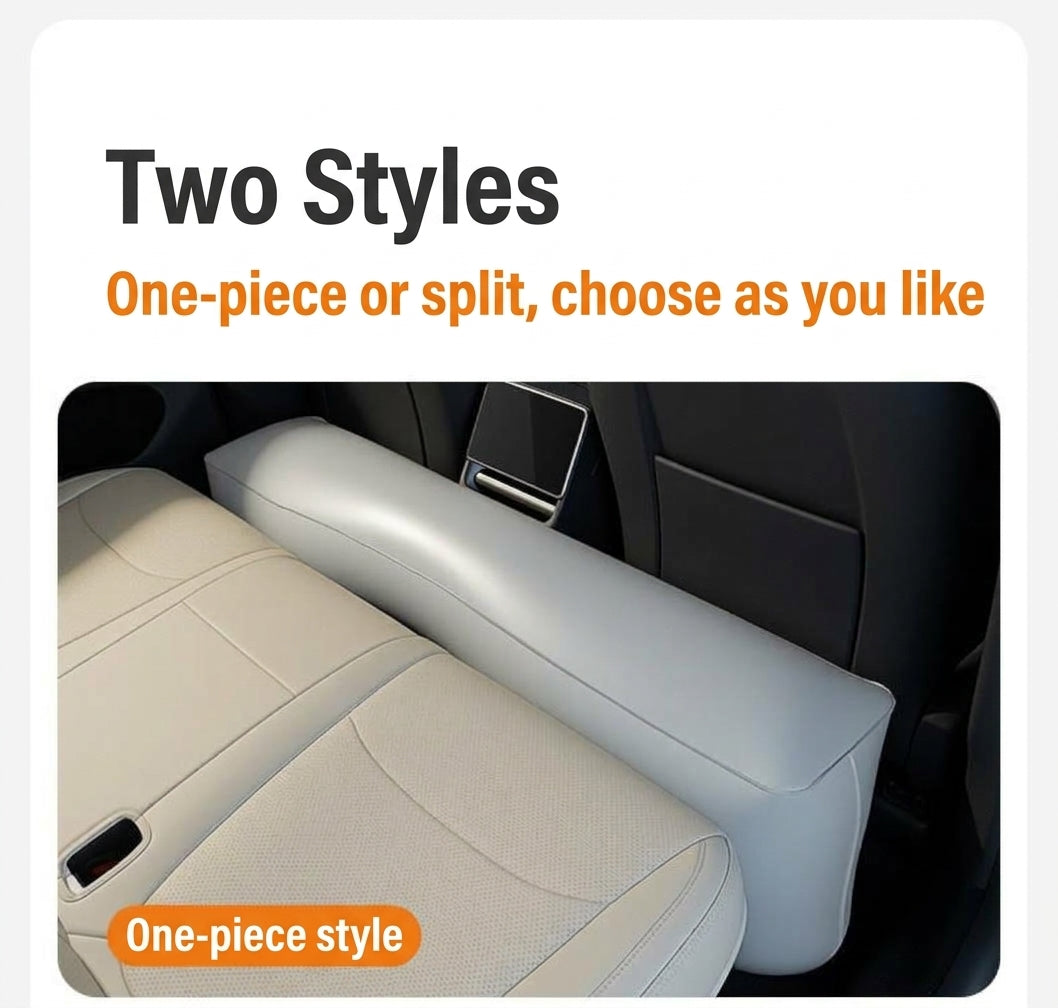 Car inflatable bed footrest rear seat gap pad, car and sedan rear seat gap pad, inflatable interior rest filling pad