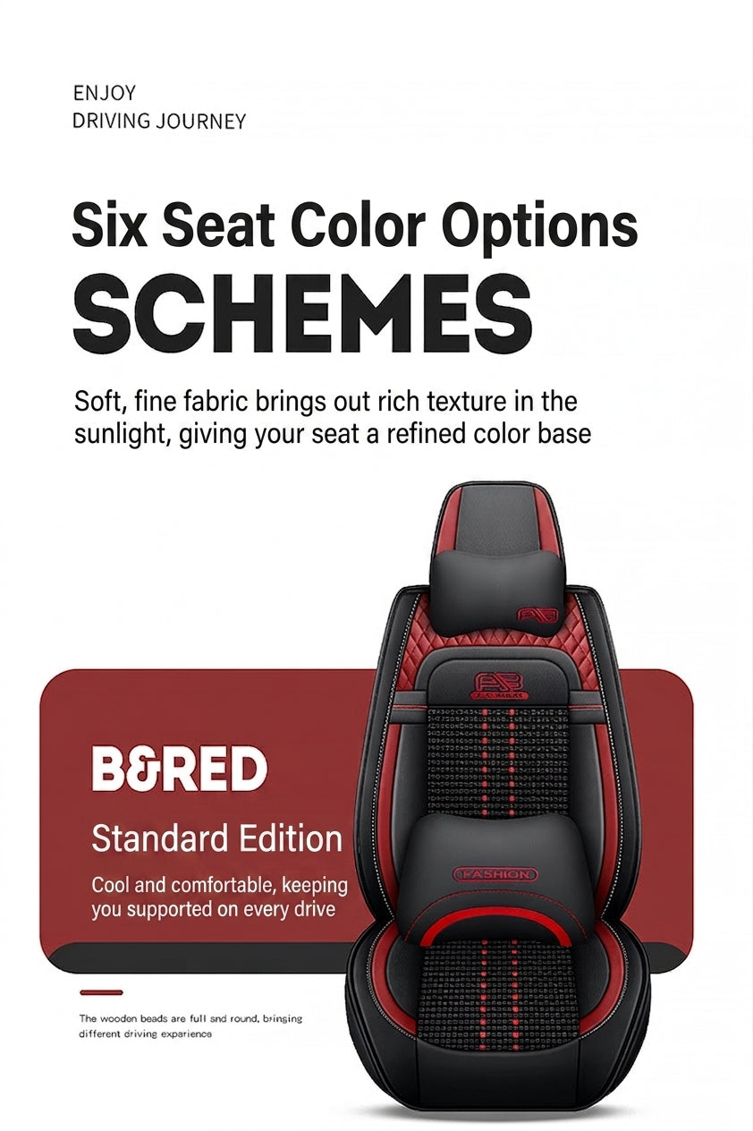 Car seat cushion new all-enclosed special seat cover four seasons universal leather seat cover summer ice silk cartoon seat cushion cover