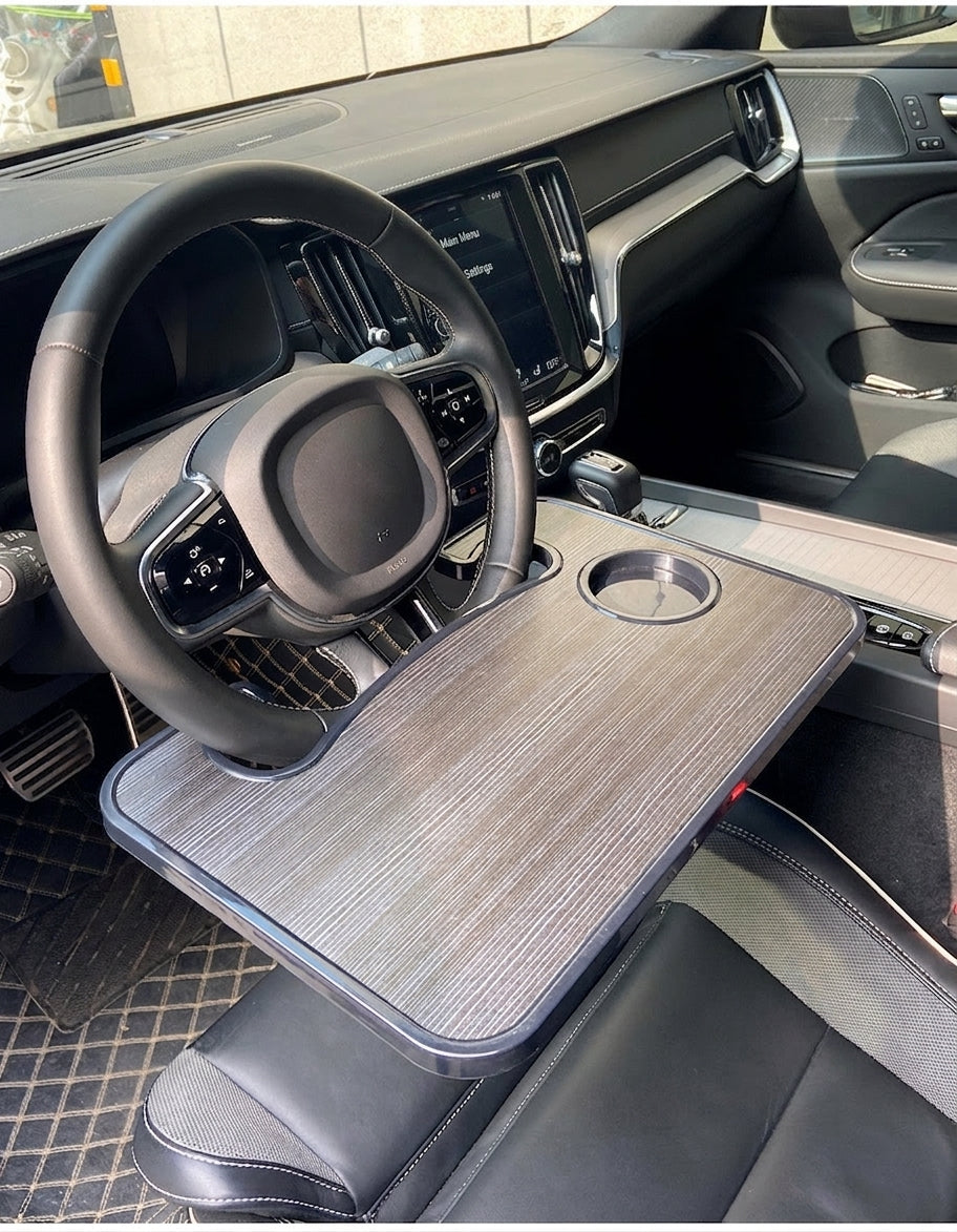 Multifunctional Car Dinner Plate, Steering Wheel, Laptop Stand, Car Dinner Tray Storage Rack, Car Computer Table Tray