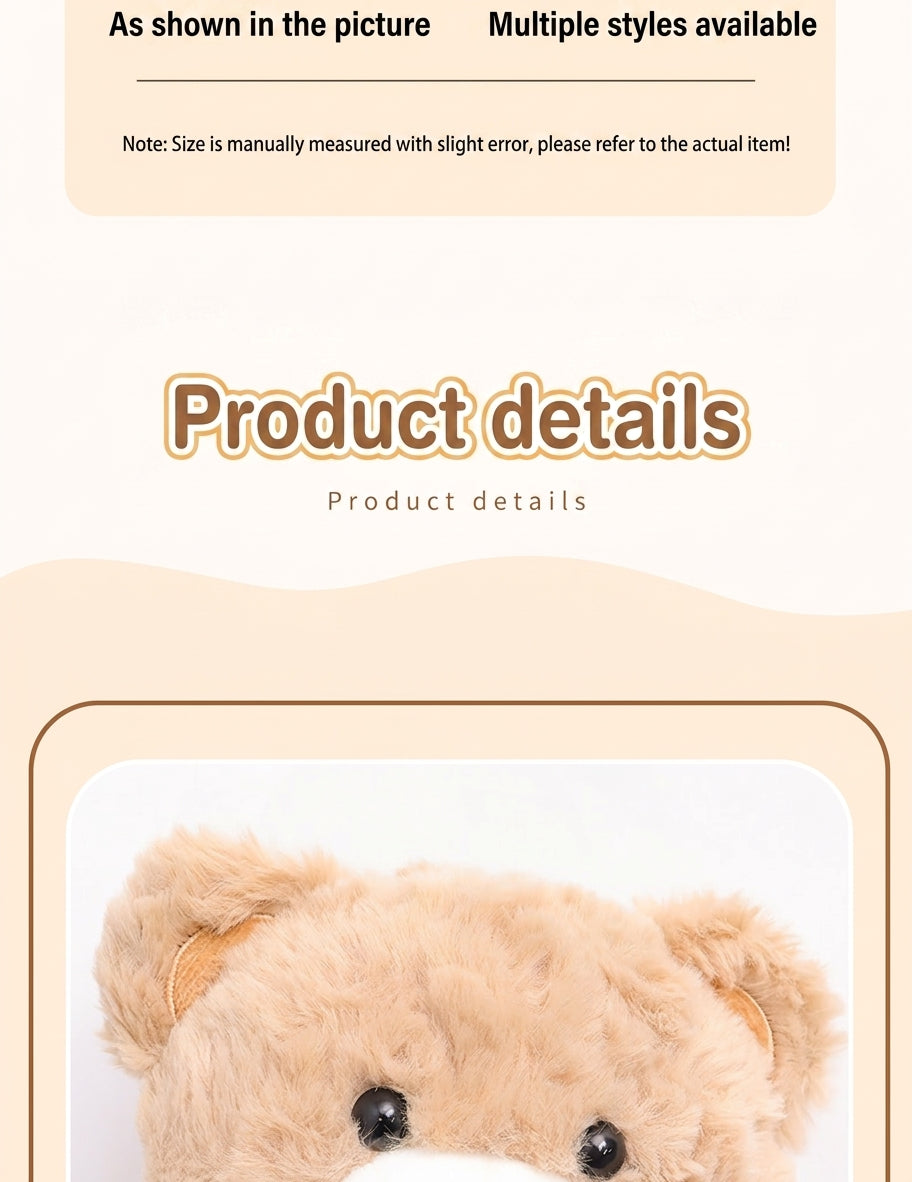 Car tissue box hanging car drawer box bear creative cute practical doll in the car tissue bag hanging bag