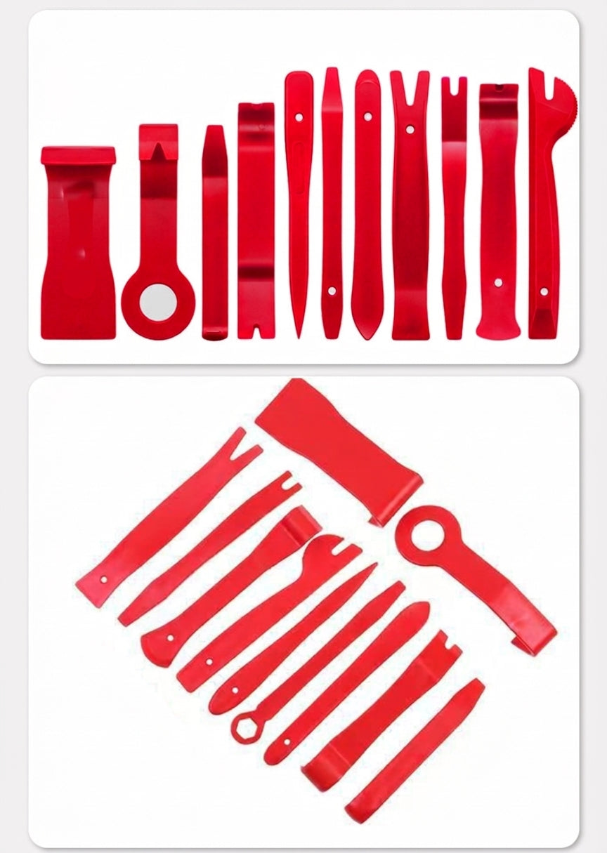 Plastic rocker tool kit 11-piece set: crowbar, car disassembly and disassembly tools, car audio modification and repair tools