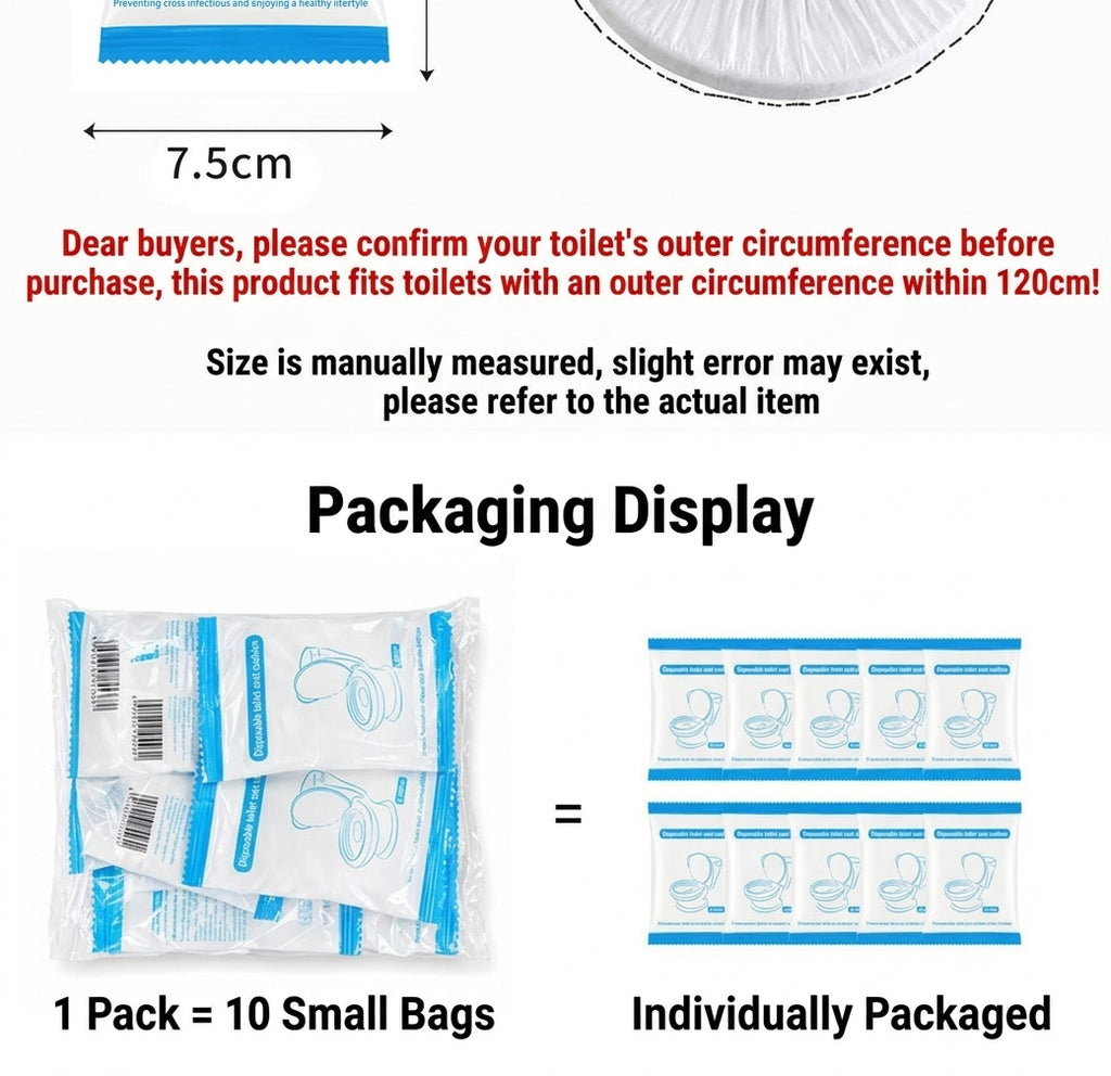 Cross-border English disposable toilet mat, individually packaged, thickened, all-season portable travel hotel seat mat