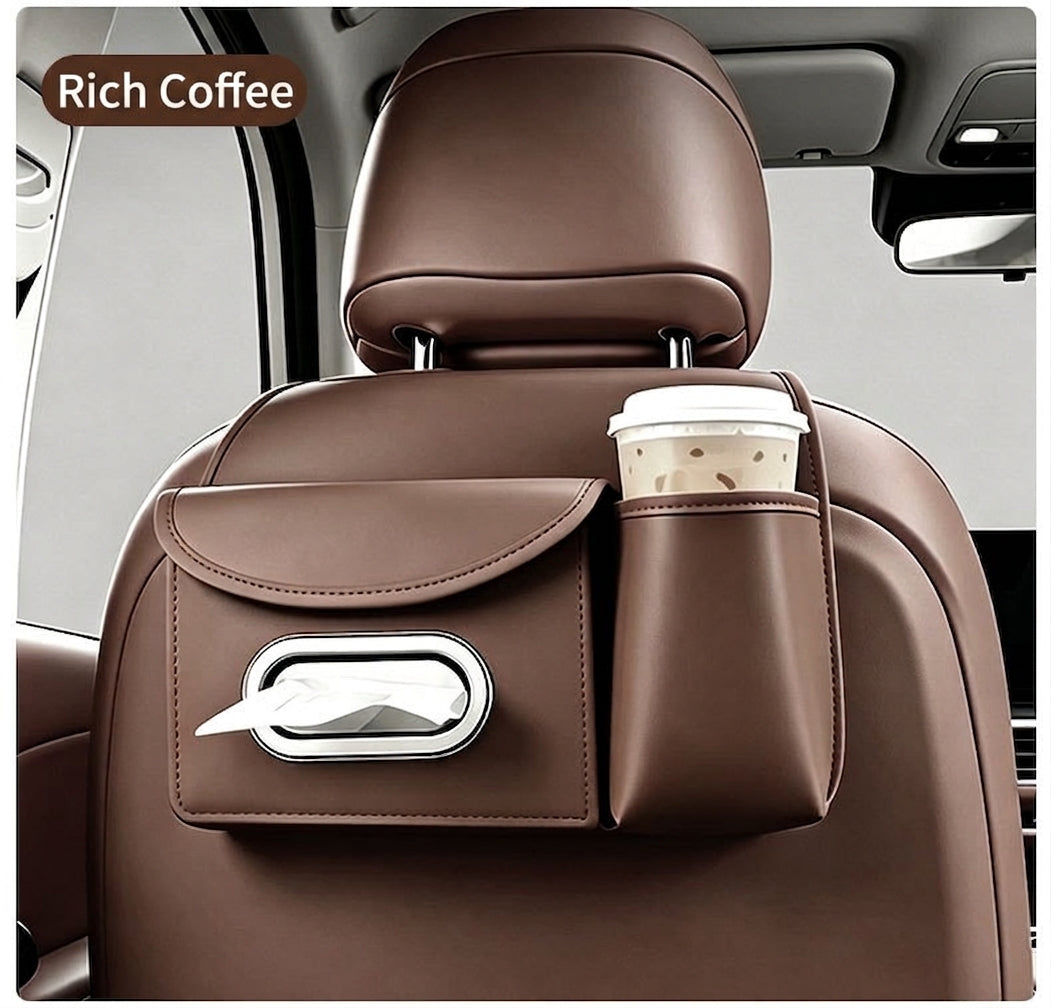 Multifunctional storage bag for car seats, tissue boxes, car storage bags, hanging bags, water cup holders in the car