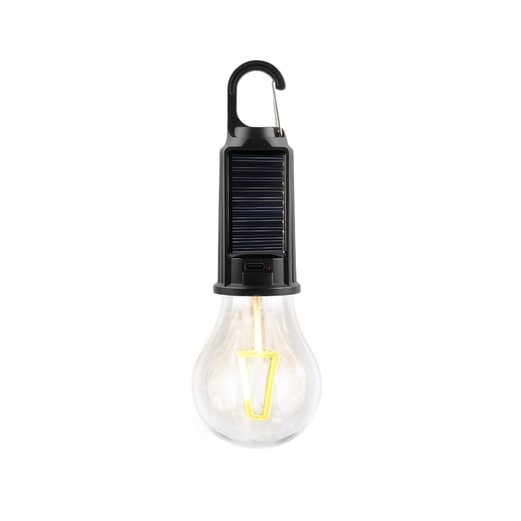 Solar Camping Light with Hook - Rechargeable