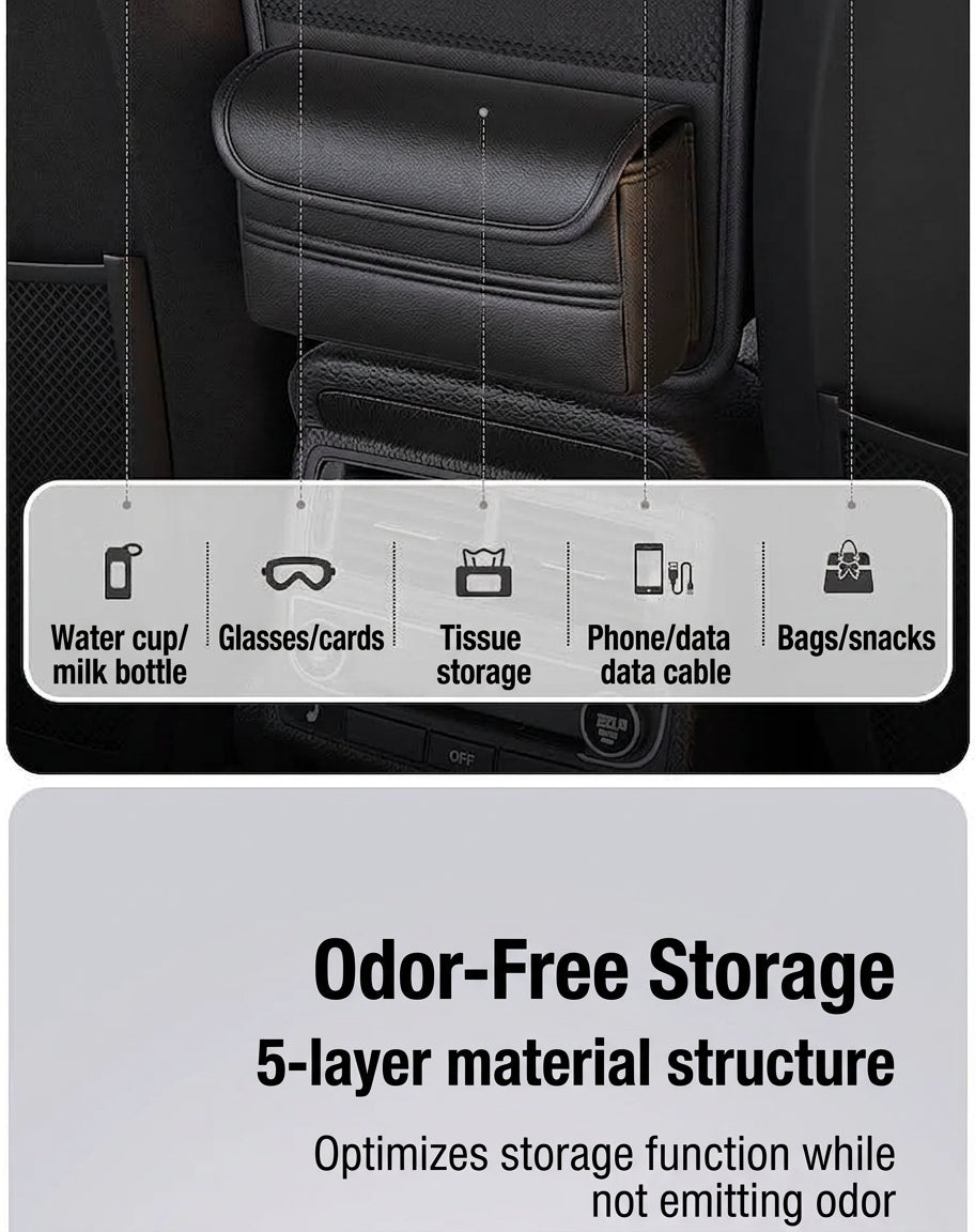 Car middle seat storage, car storage, hanging bag, multi-functional central control bag, car essential supplies in stock