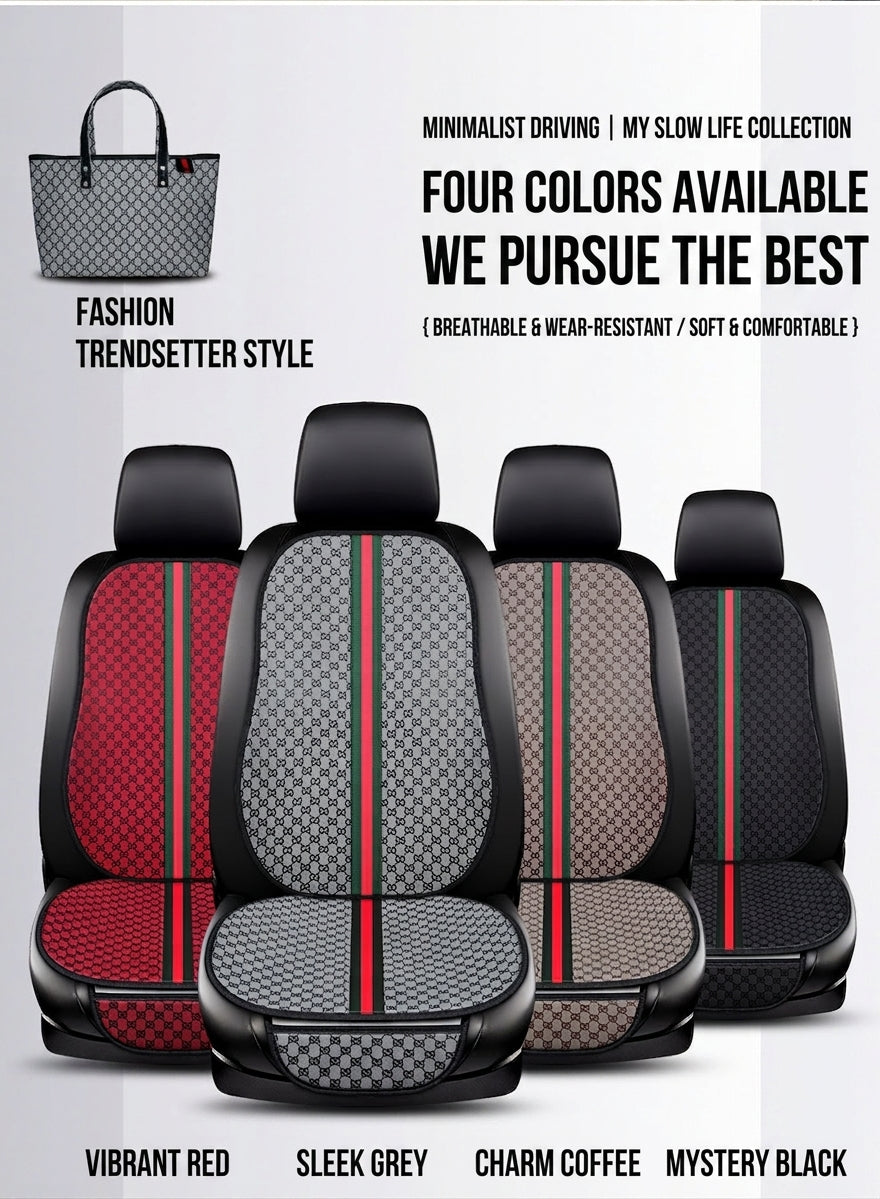 Car seat cushion all-season universal Kuqi three-piece set
