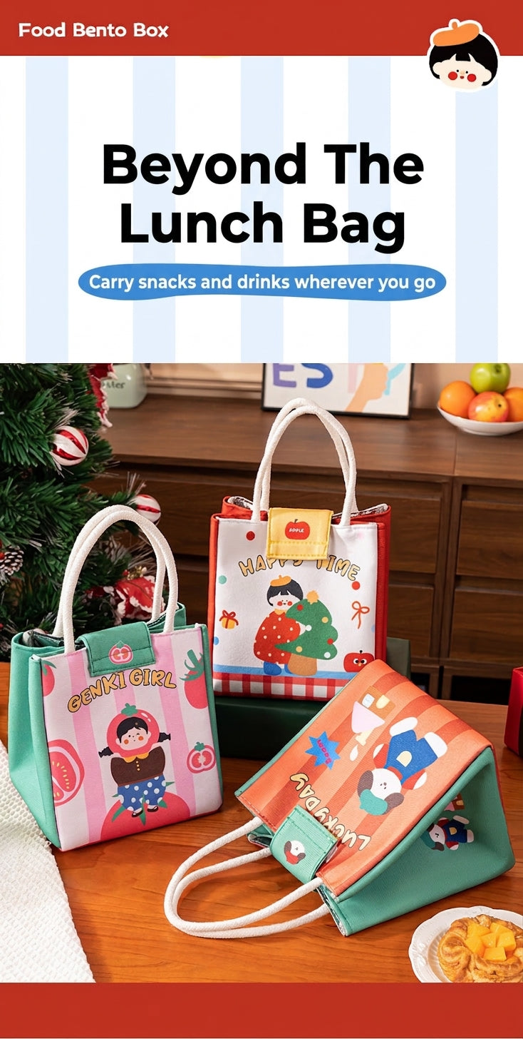 Lunch Box Bag, Large Capacity Handheld