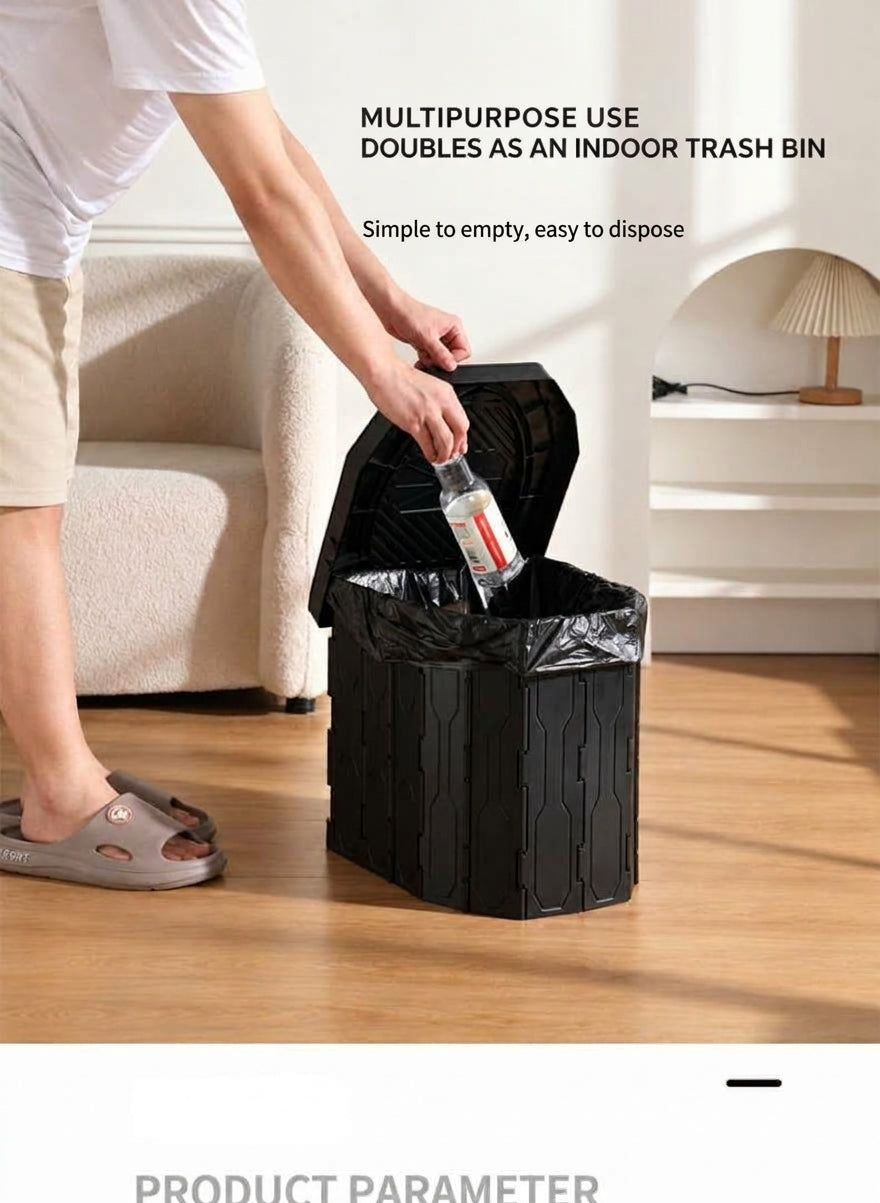 2026 New Widened and Raised Outdoor Folding Toilet Car Mobile Toilet Travel Camping Portable Toilet