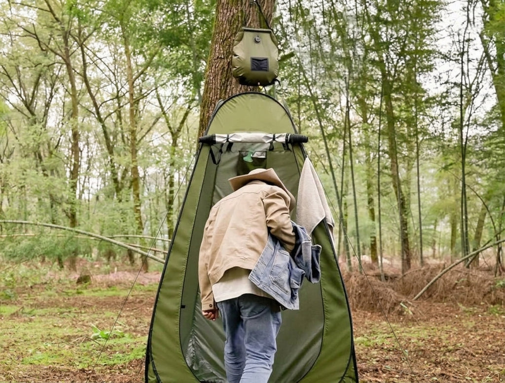 2025 Cross-border Hot Outdoor Shower Tent, Shower Bag, Toilet Combo, Changing Tent, Solar Drying Water Bag