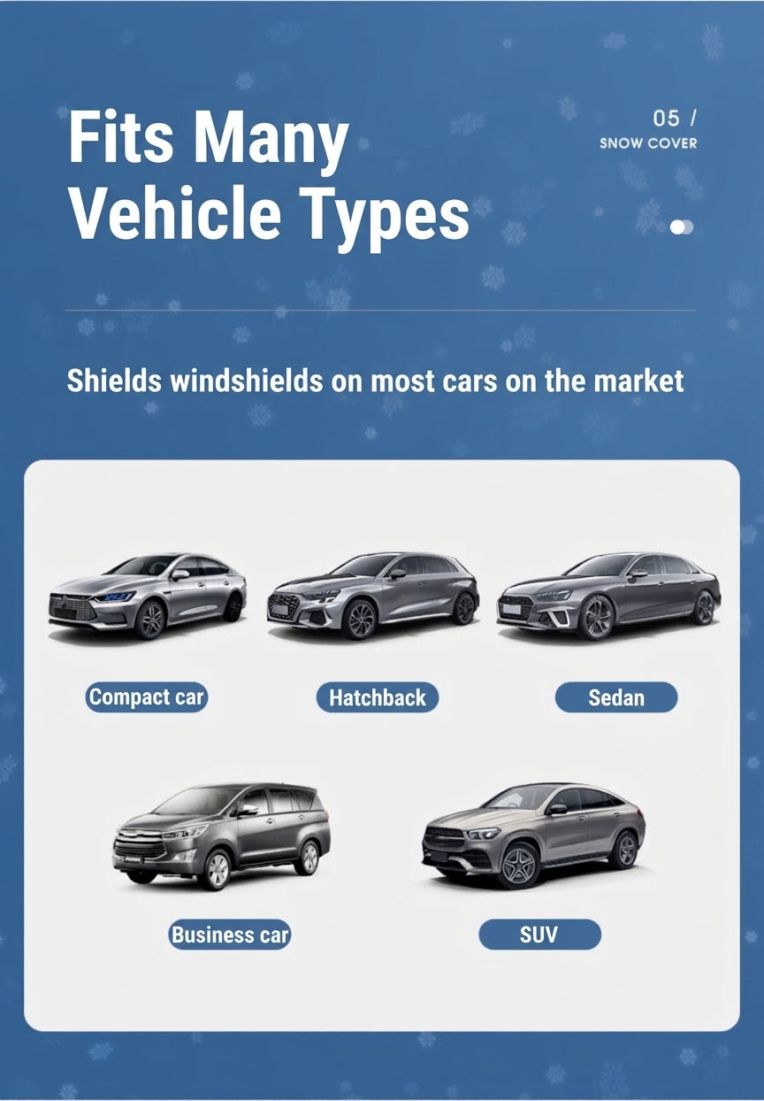 Car Windshield Snow Cover - Frost & Sun Protection