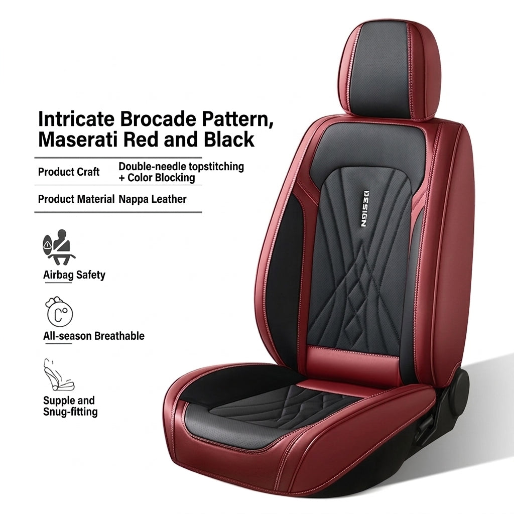 The new Napa leather car cushion is high-end, all-season breathable, perforated, full leather, and fully surrounded seat cover, directly supplied by the manufacturer