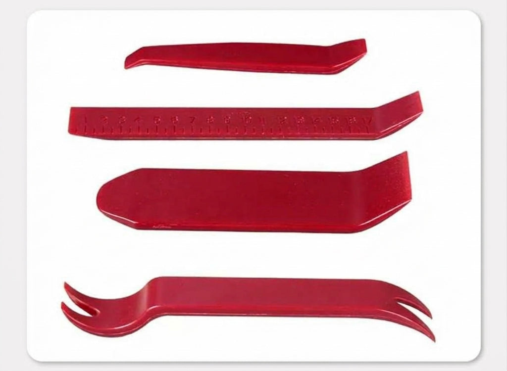 Car audio disassembly tools, plastic interior door panel pry plate, snap screwdriver, 5-piece set with glue buckle, 6-inch screwdriver